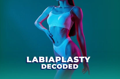 Surgeon at Estetik International explaining the biological benefits of laser-assisted labiaplasty and tissue-preserving wedge techniques.