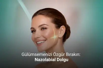 Estetik International kliniğinde nazolabial dolgu ve Örümcek Ağı Estetiği ile gülme çizgisi tedavisi yaptıran hasta.