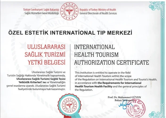 Health Tourism Authorization Certificate